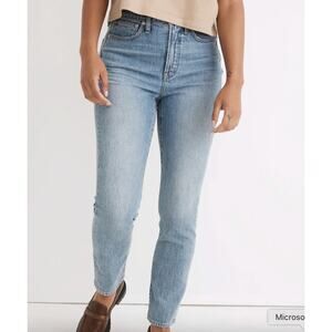 Madewell Women's The Petite Curvy Perfect Vintage Jean in Heathcote Wash SZ 31P